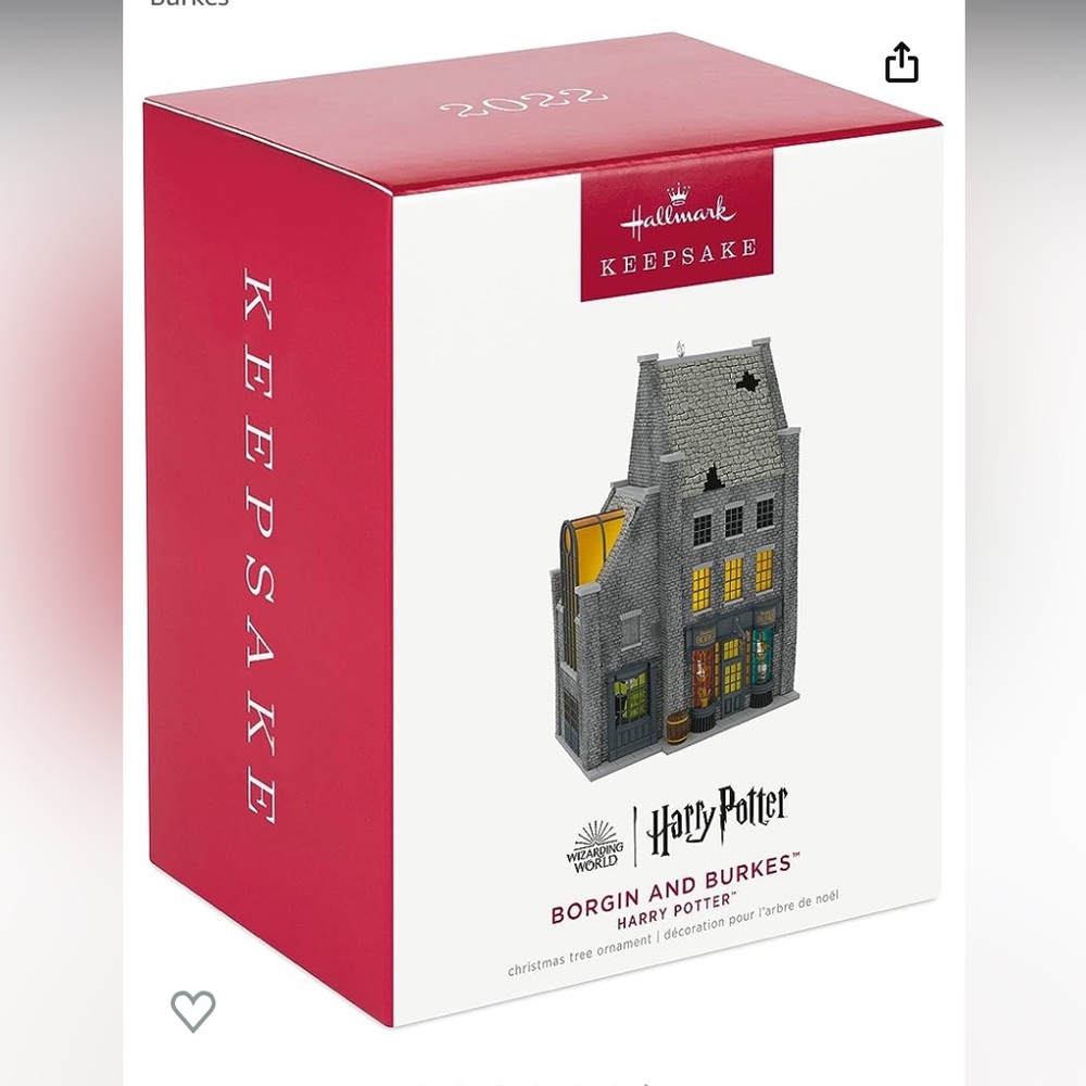 Hallmark Keepsake Christmas Ornament, Harry Potter Borgin and
Burkes 2022